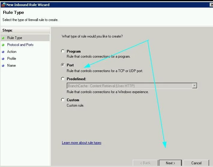 Hướng dẫn cách mở port trên firewall để SQL truy cập trong Windows 15 window fw2