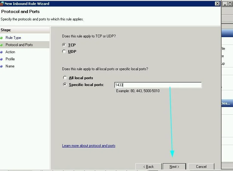 Hướng dẫn cách mở port trên firewall để SQL truy cập trong Windows 16 window fw3 4