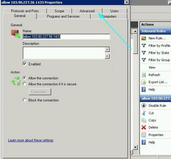 Hướng dẫn cách mở port trên firewall để SQL truy cập trong Windows 21 window fw6 1