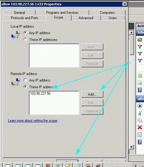 Hướng dẫn cách mở port trên firewall để SQL truy cập trong Windows 23 window fw6 3