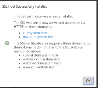 cài đặt SSL trên cPanel