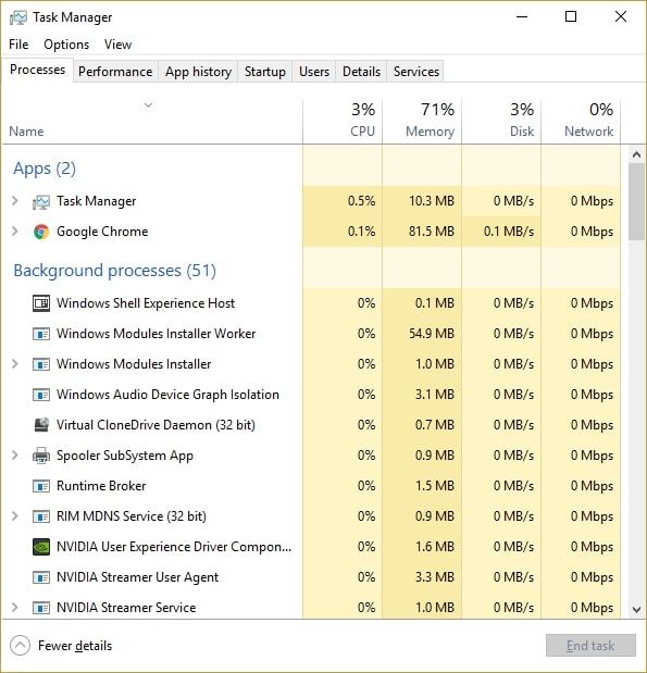 Restart lại Windows Media Player trong Task Manager