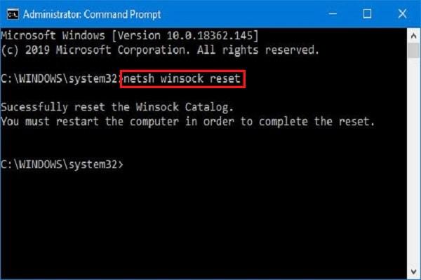 Reset IPv4 setting