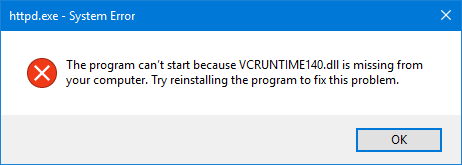 Lỗi "VCRUNTIME140.dll is Missing" là gì ?