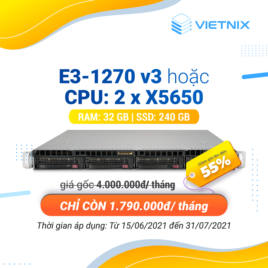 Khuyến mãi server 1270 v3 và x5650