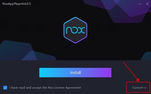 Custom của giả lập Nox Player