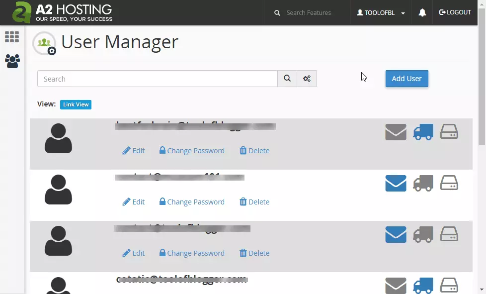 Hướng dẫn quản lý người dùng cPanel