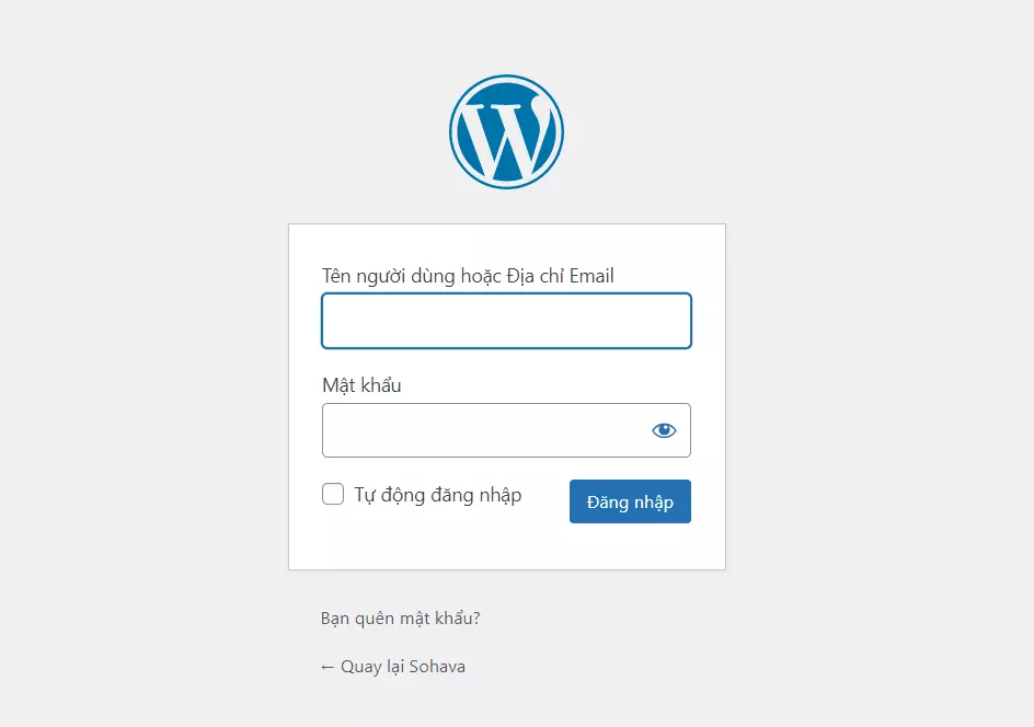 Không vào được trang quản trị WordPress