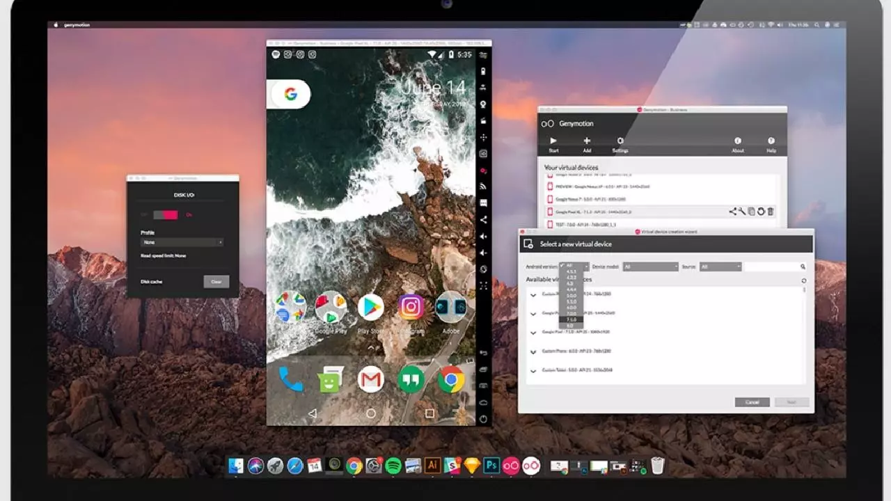 Giả lập Android cho Mac - Genymotion