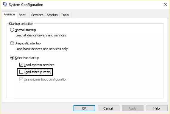 system configuration