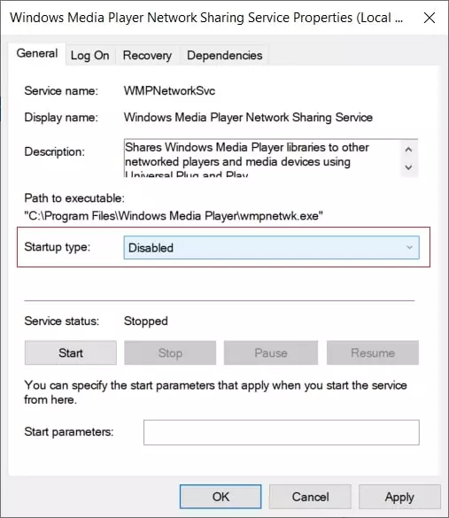 Windows Network Sharing Center