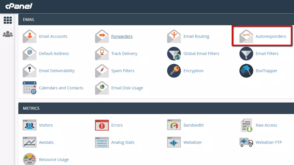 sử dụng Autoresponders trong cPanel