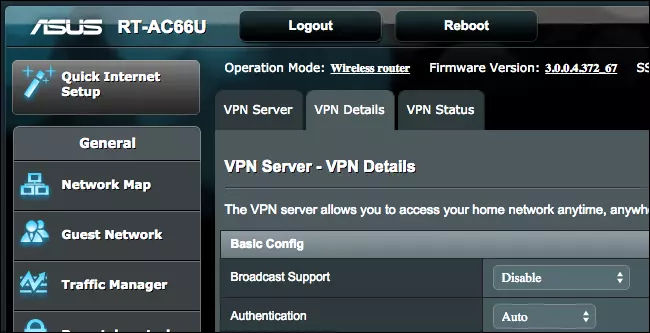 Tạp VPN Server bằng cách sử dụng bộ Router có VPN
