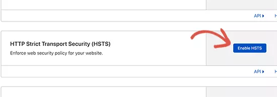 enable HSTS