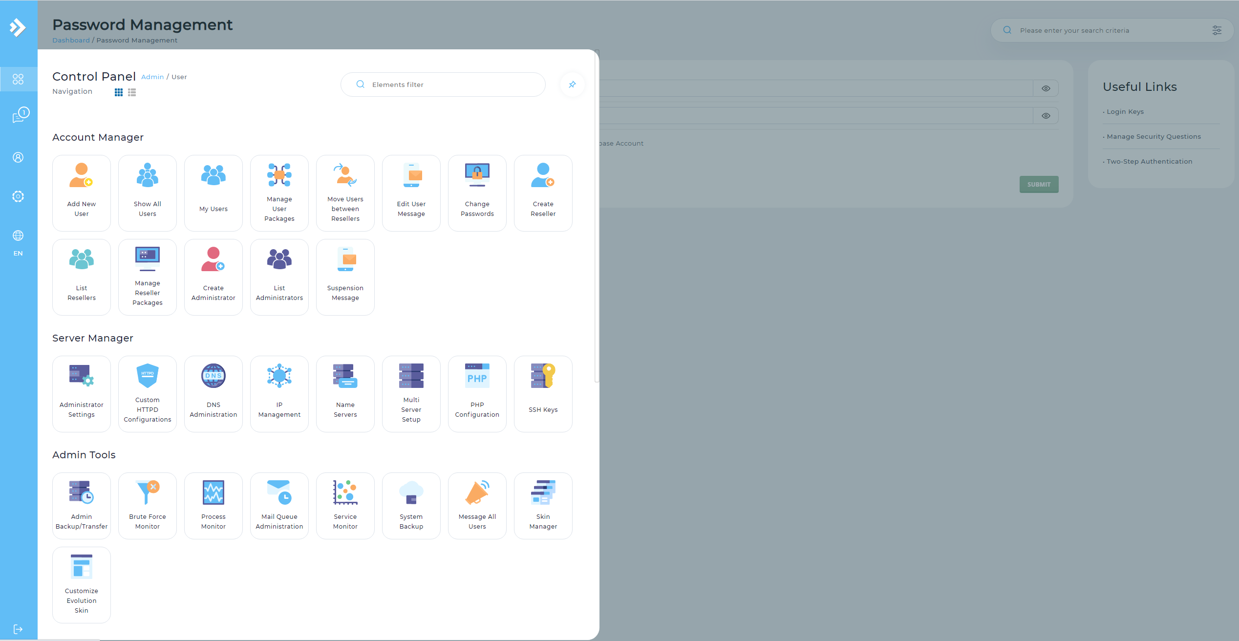 Directadmin-control-panel