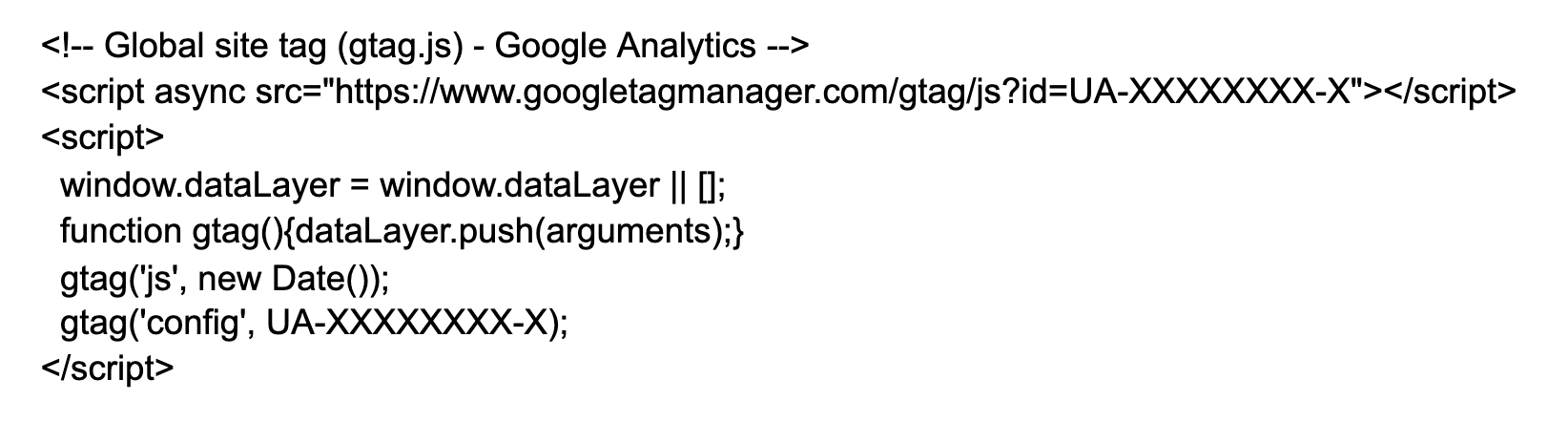 Mã Google Analytics 