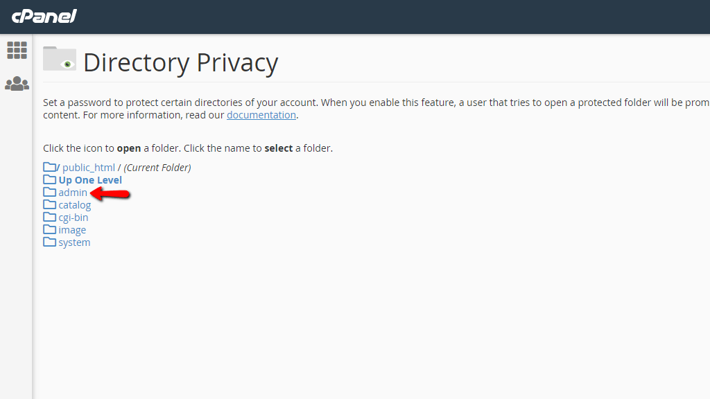 Hướng dẫn sử dụng Directory Privacy trong cPanel