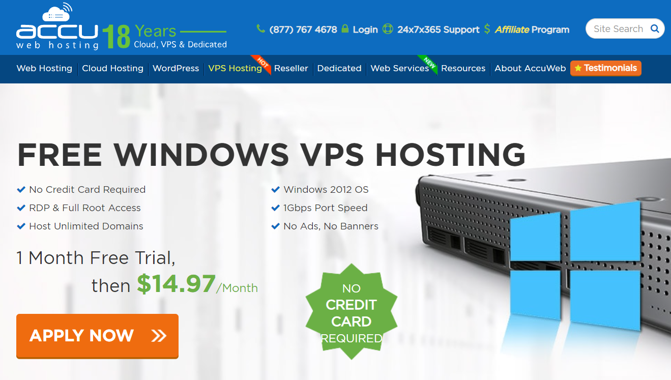 vps hosting free 30 day trial