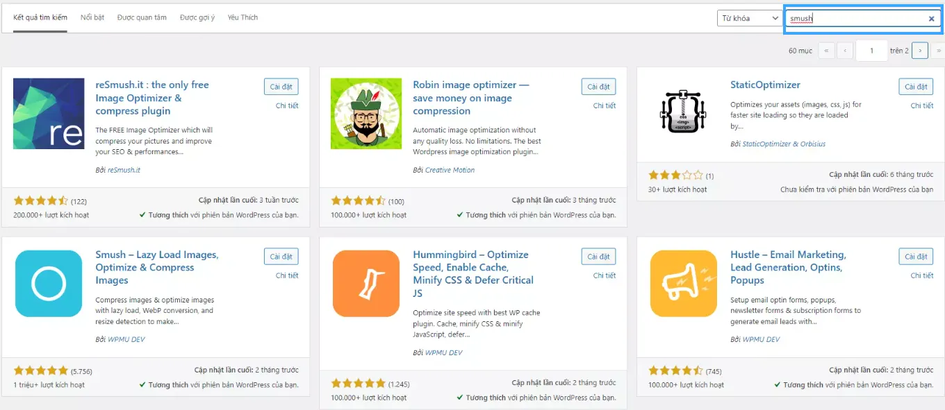 Cách cài đặt plugin WordPress chi tiết nhất 36 Nhập tên plugin cần cài đặt