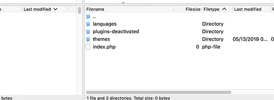 Đổi tên folder plugins thành plugins-deactivated