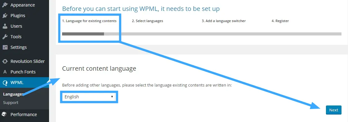 WPML là gì? Cách tạo một Website đa ngôn ngữ với WPML 36 Cài đặt ngôn ngữ cho WPML