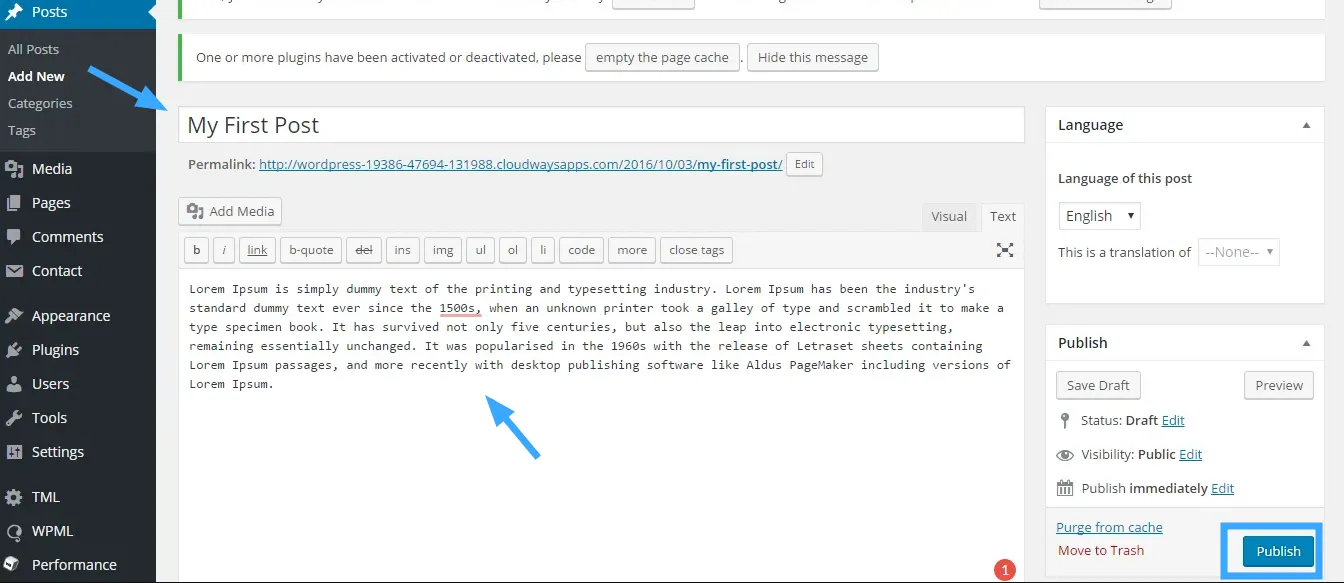 WPML là gì? Cách tạo một Website đa ngôn ngữ với WPML 42 Hướng dẫn thêm bài viết tiếng Anh trên website đa ngôn ngữ WPML
