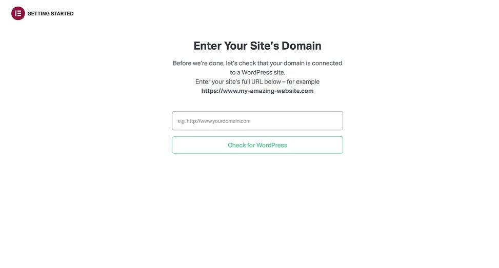 Nhập tên domain WordPress của bạn