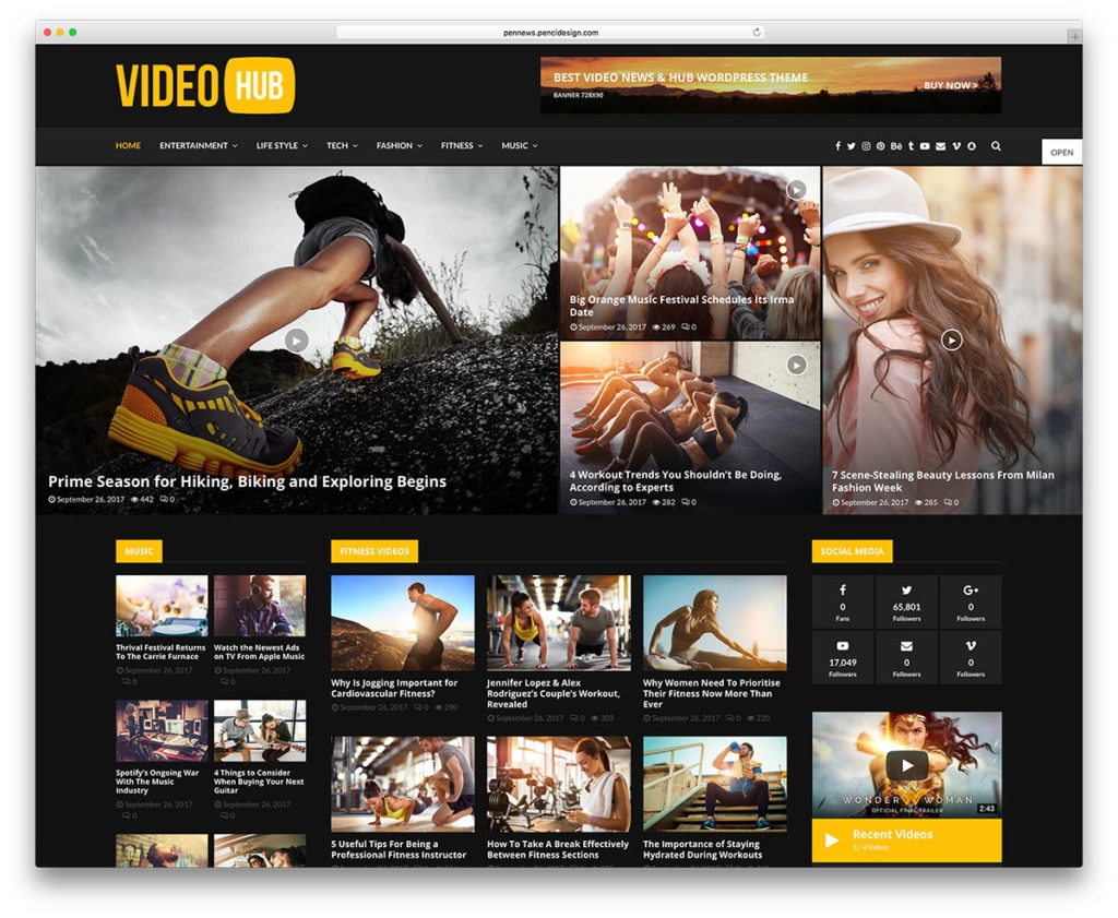 Theme video WordPress free