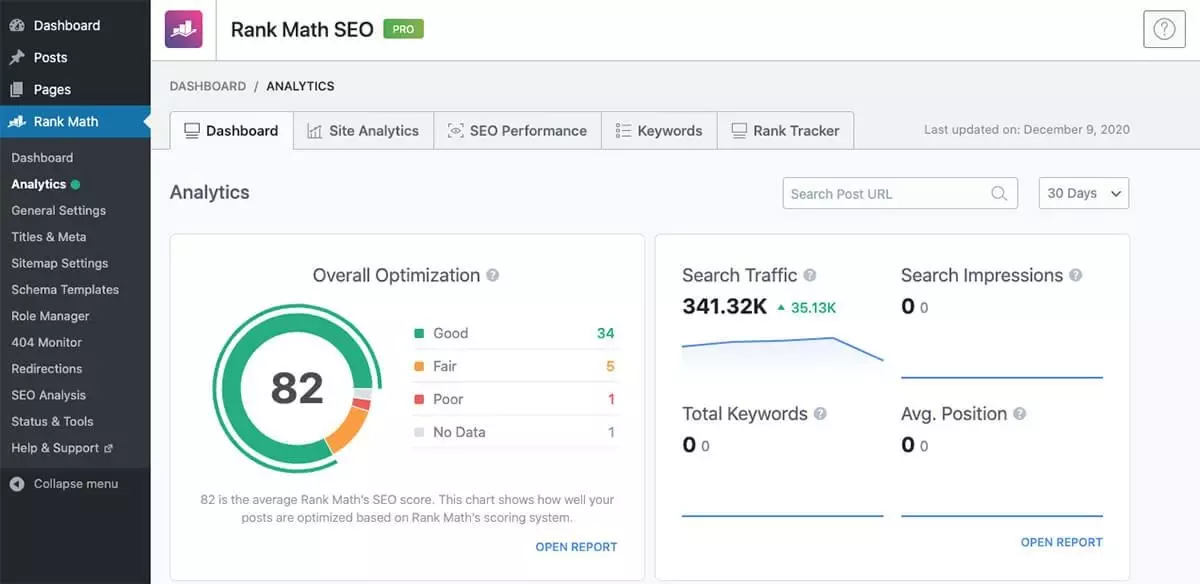 Tích hợp Google Search Console và Google Analytics trên rank math seo pro