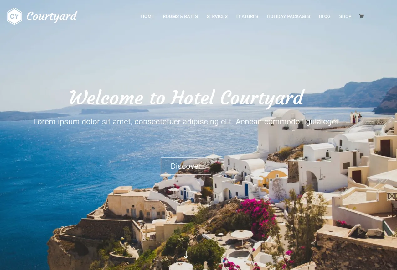 Theme WordPress du lịch - Courtyard