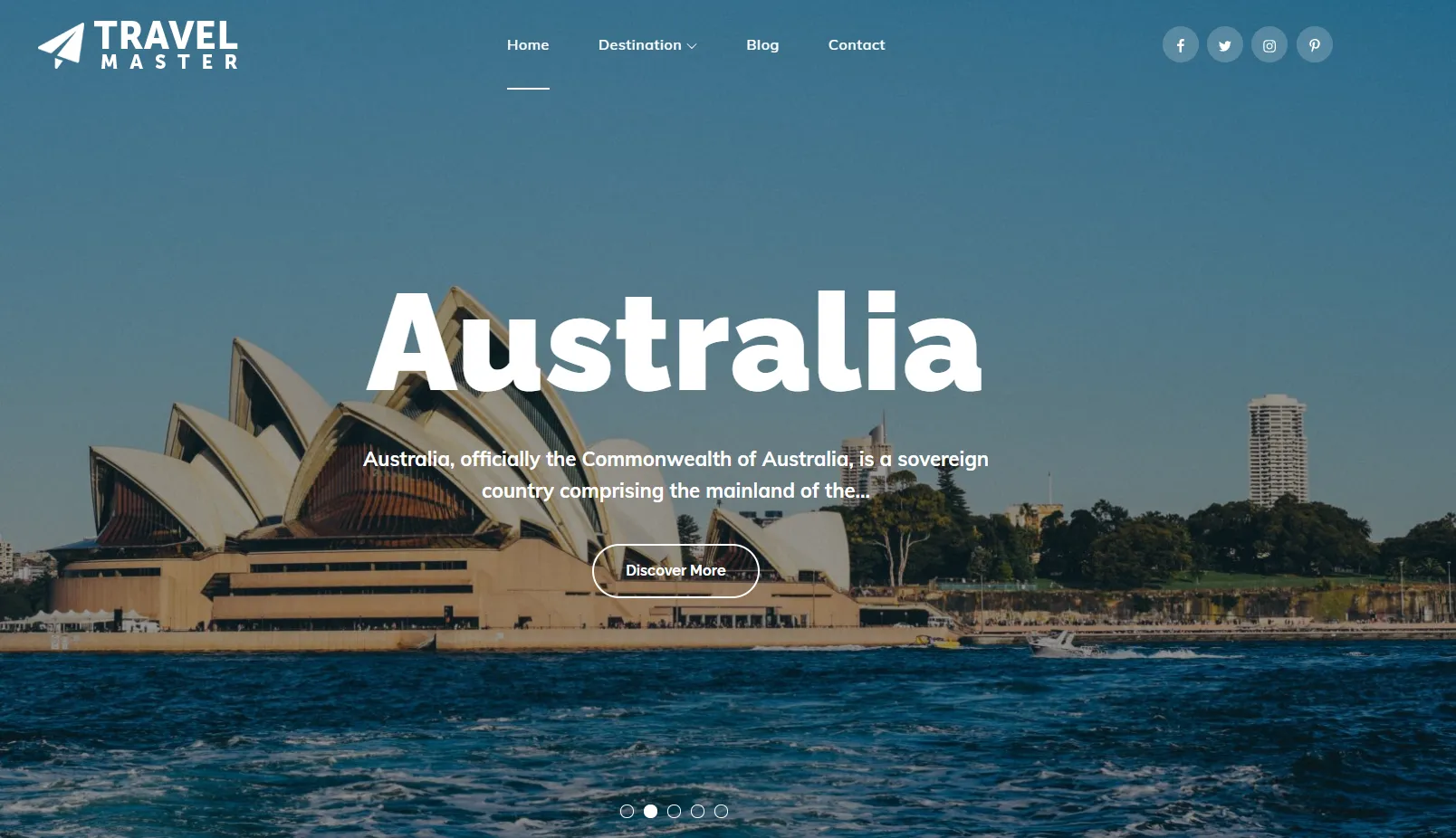 Theme WordPress du lịch - Travel Master