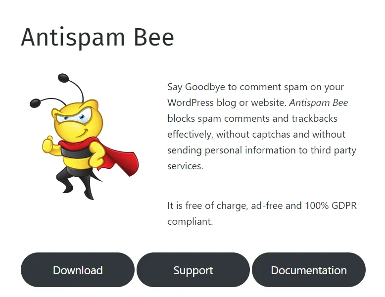 Plugin Antispam Bee 