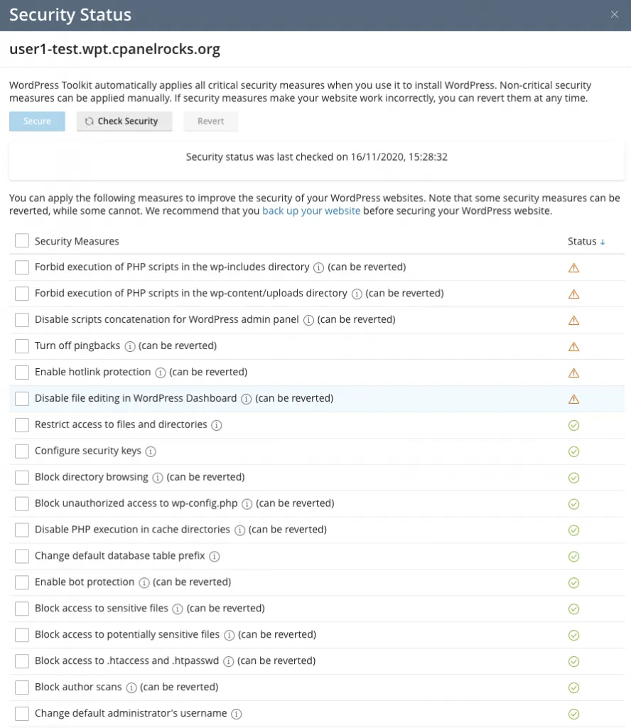 Bảo mật WordPress bằng cPanel