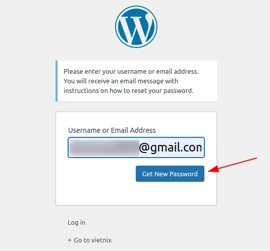 Nhập username hoặc email của bạn