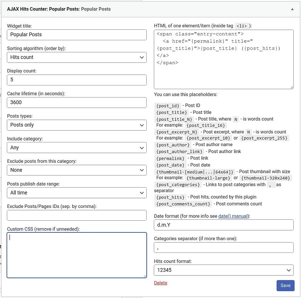Tổng hợp 24 plugin hiển thị bài viết WordPress phổ biến hiện nay 43 Plugin AJAX (Hits Counter + Popular Post Widget)