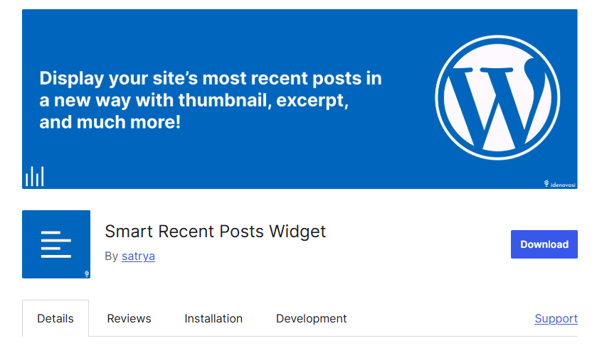 Tổng hợp 24 plugin hiển thị bài viết WordPress phổ biến hiện nay 55 Plugin Smart Recent Posts Widget