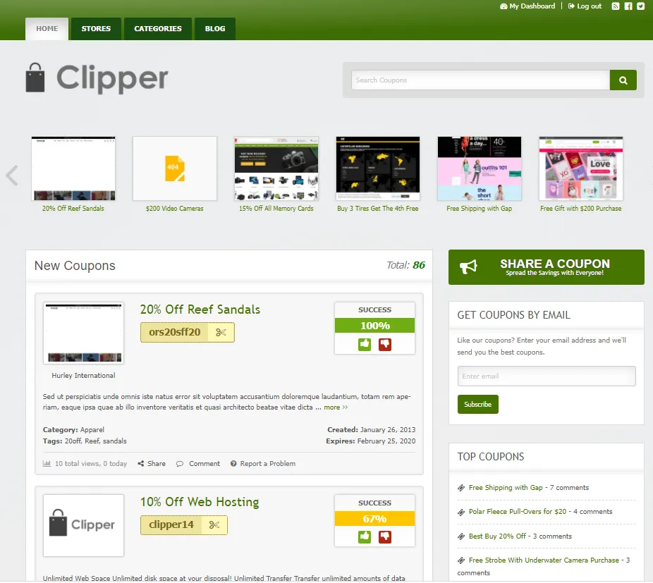 theme Affiliate WordPress Clipper
