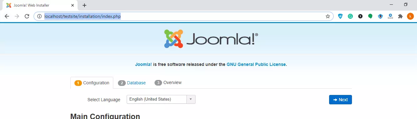 Cách truy cập vào Joomla trong Localhost của bạn