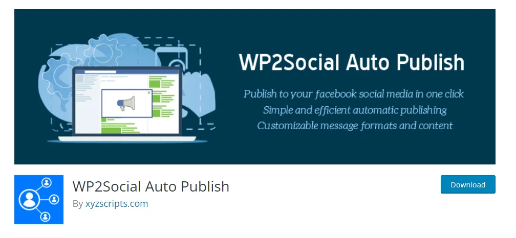 Plugin Facebook WP2Social Auto Publish