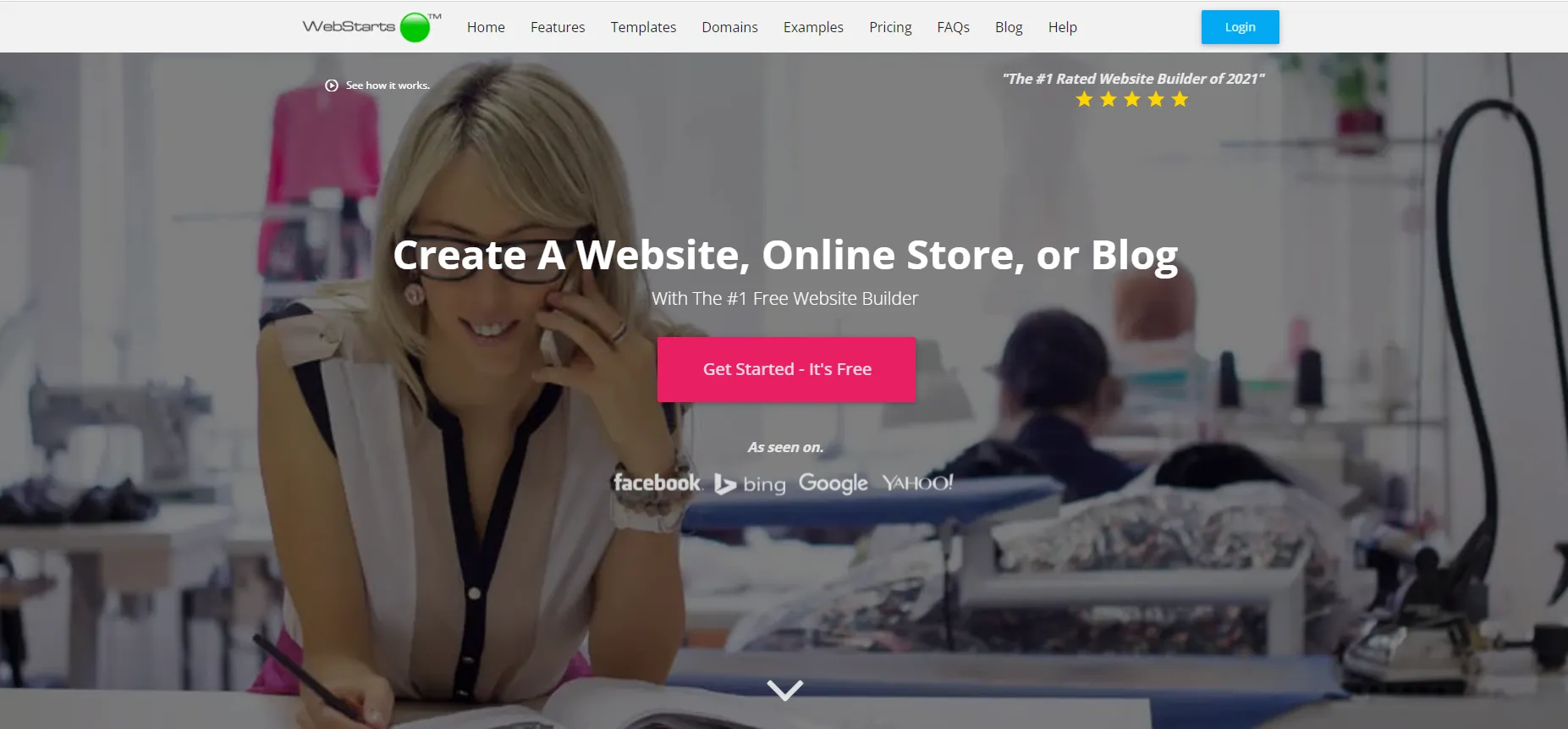 WebStarts - Trình tạo website miễn phí