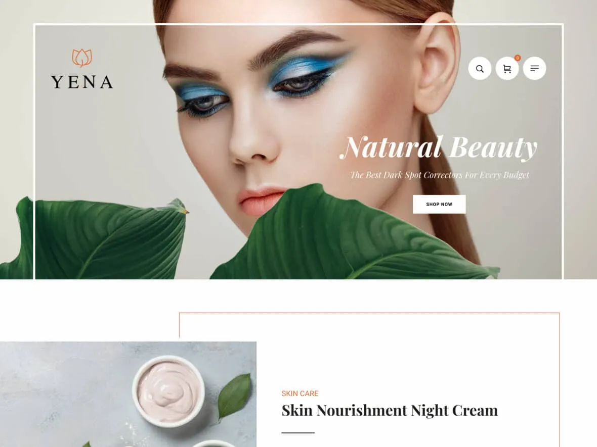 Theme WordPress bán hàng mỹ phẩm - Yena