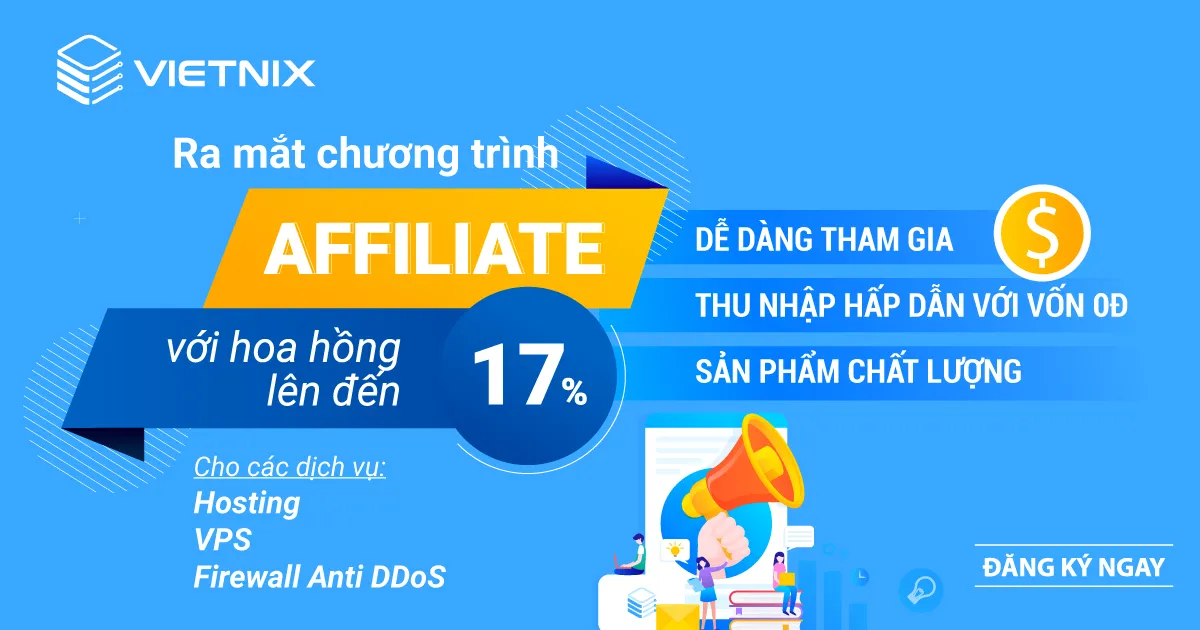 Chương trình Affilate Marketing tại Vietnix