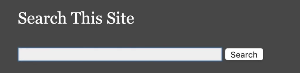 Widget Search