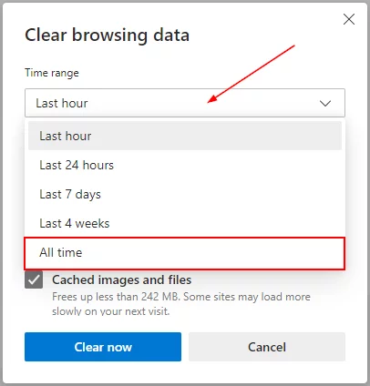 Cache là gì? Hướng dẫn xóa bộ nhớ cache trên mọi trình duyệt 60 xoa cache microsoft edge 3