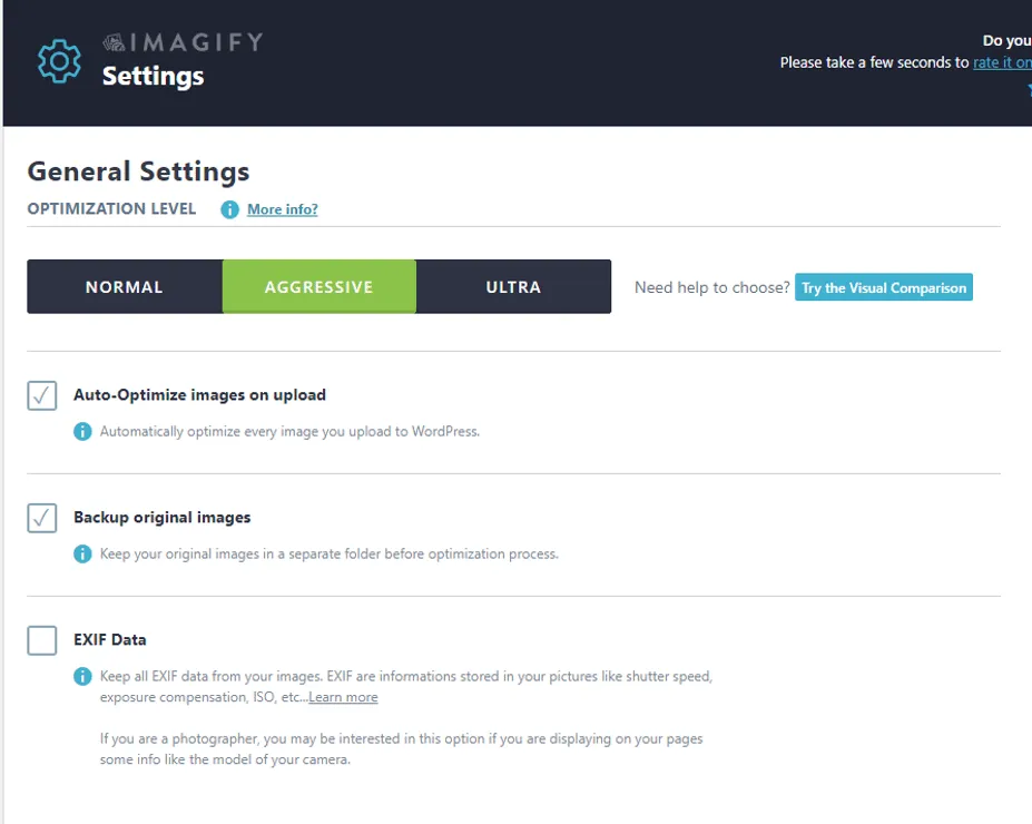 Plugin tối ưu hóa hình ảnh WordPress của Imagify