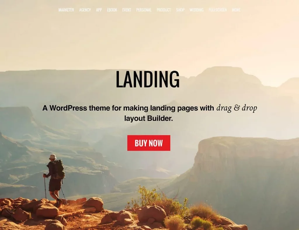 Landing - Theme landing page WordPress cơ bản