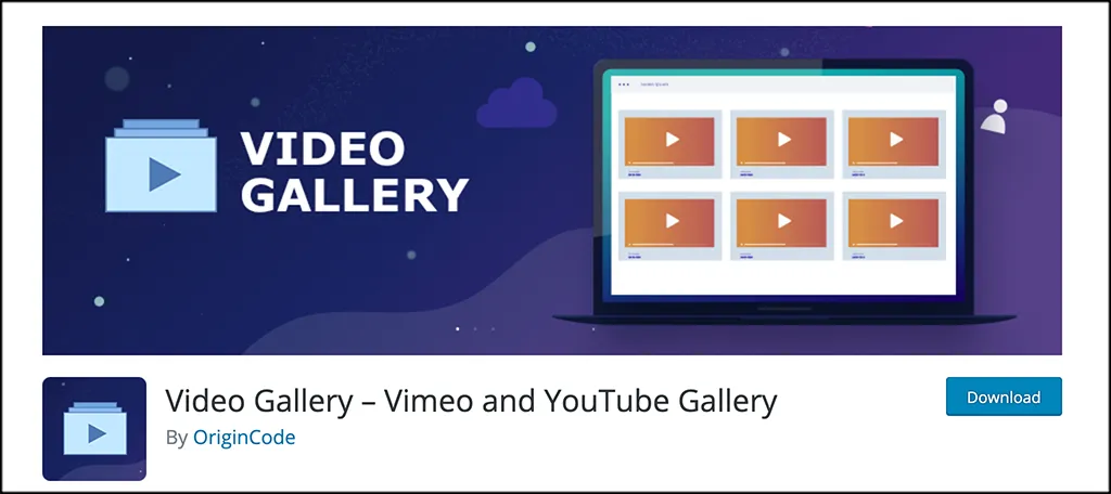 Plugin Video Gallery 