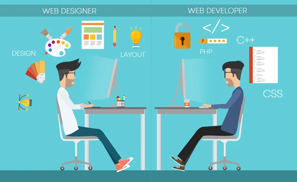 So sánh web designer và web developer