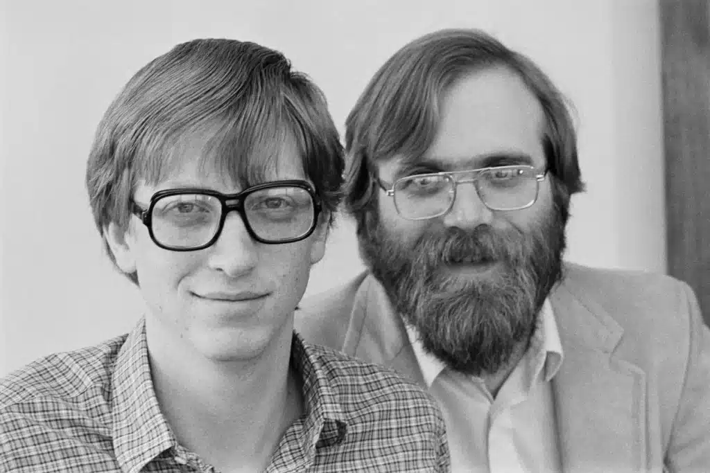 Bill Gates và bạn thân của ông Paul Allen