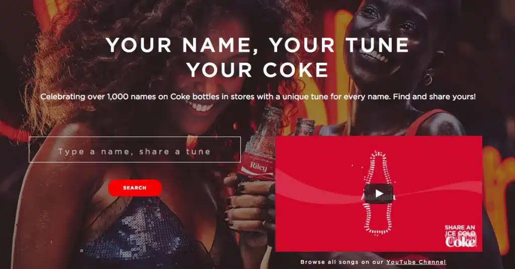 Content B2C của Coca Cola